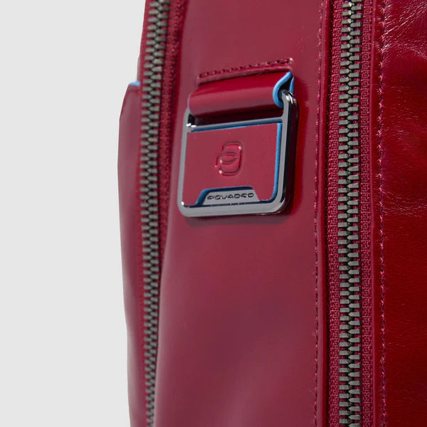 Piquadro zaino in pelle "Blue Square" Rosso CA3214B2.R