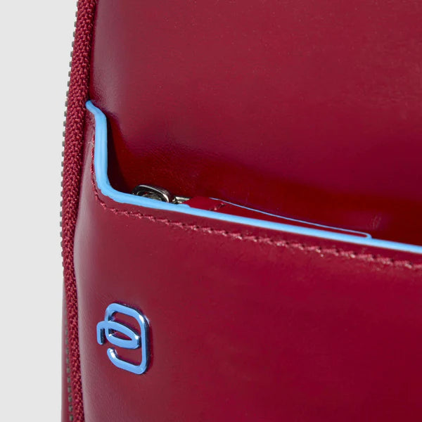 Piquadro zaino in pelle "Blue Square" Rosso CA3214B2.R