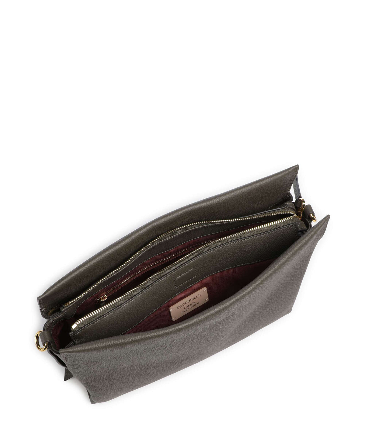 Coccinelle borsa a spalla in pelle "Boheme" Verde E1M50190201.363 FANGO-HONEY