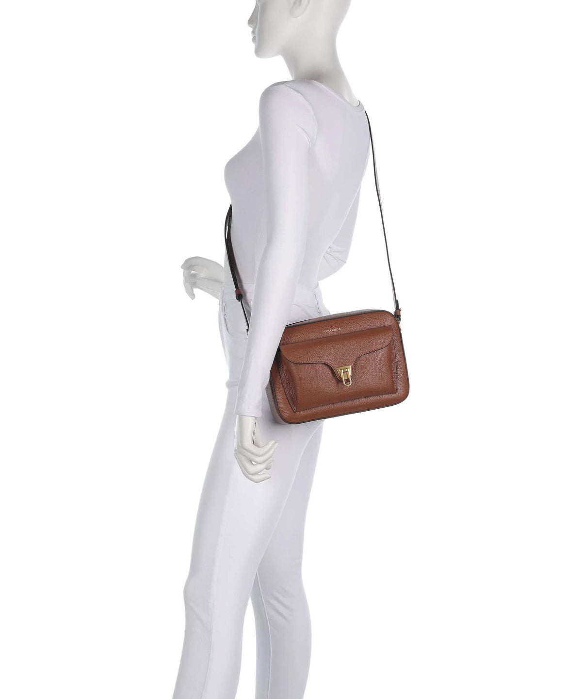 Coccinelle borsa a tracolla in pelle "Beat Soft" Cuoio E1MF6150601.W11 COGNAC