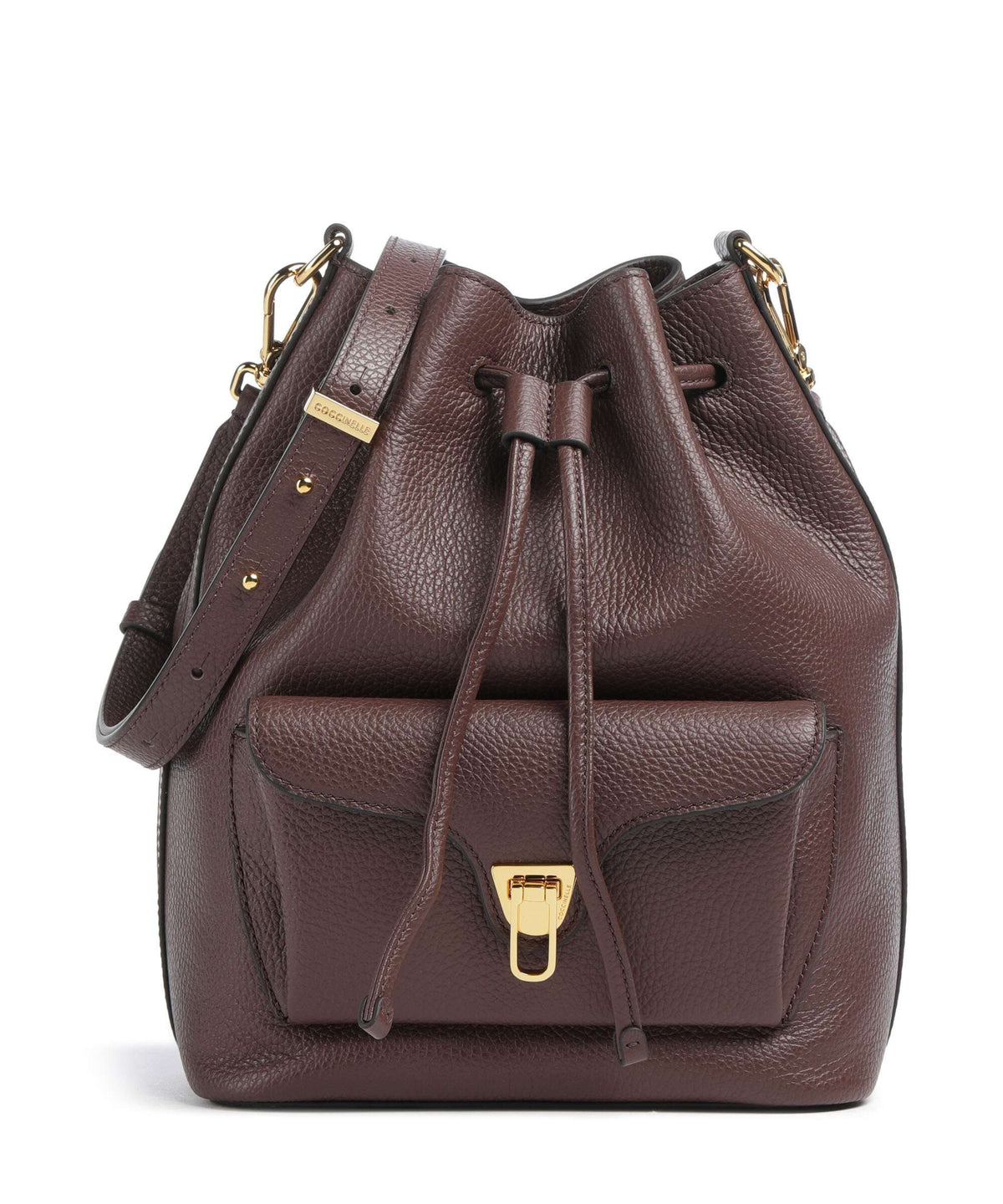 Coccinelle borsa secchiello in pelle "Beat Generation" Marrone E1TFK230201.R49 BERRY