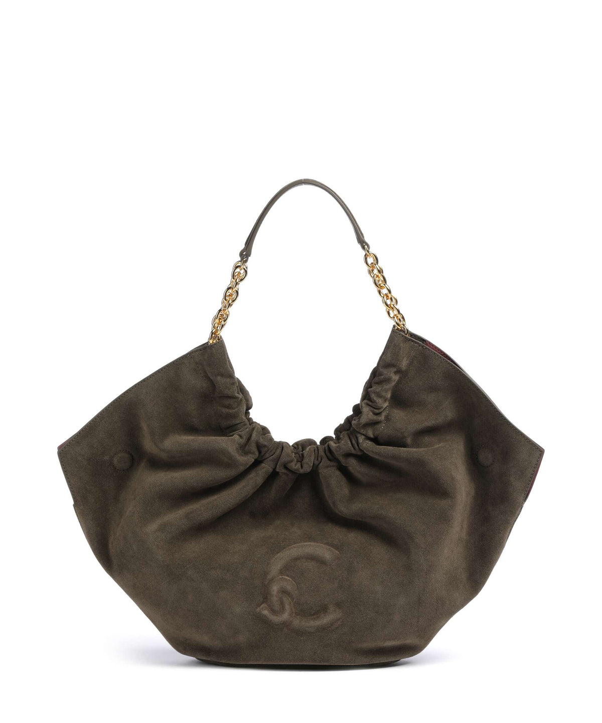 Coccinelle borsa a spalla in camoscio "Smash" Verde E1V5G110201.W25 FANGO
