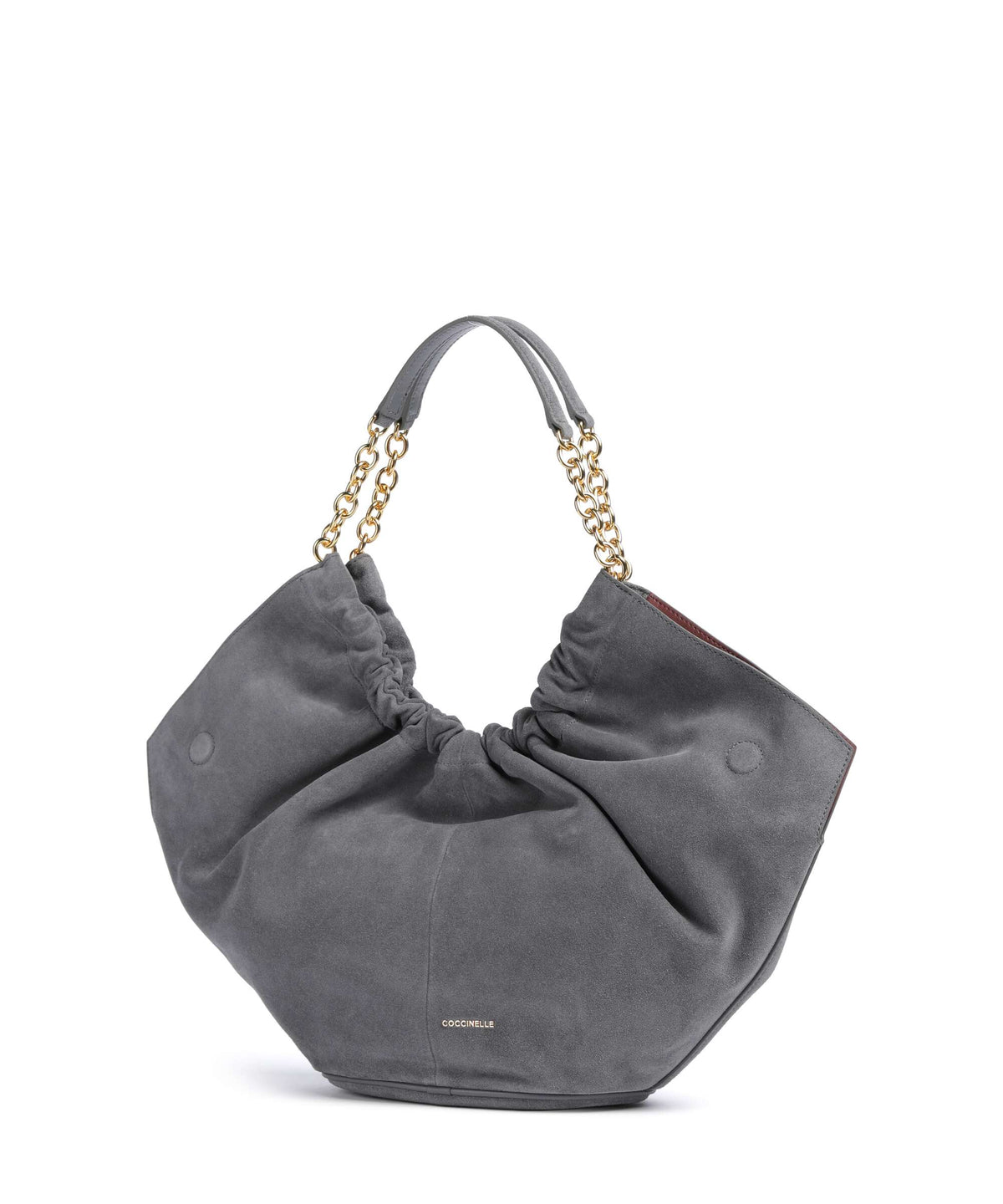 Coccinelle borsa a spalla in camoscio "Smash" Grigio E1V5G110201.Y18 STOVE