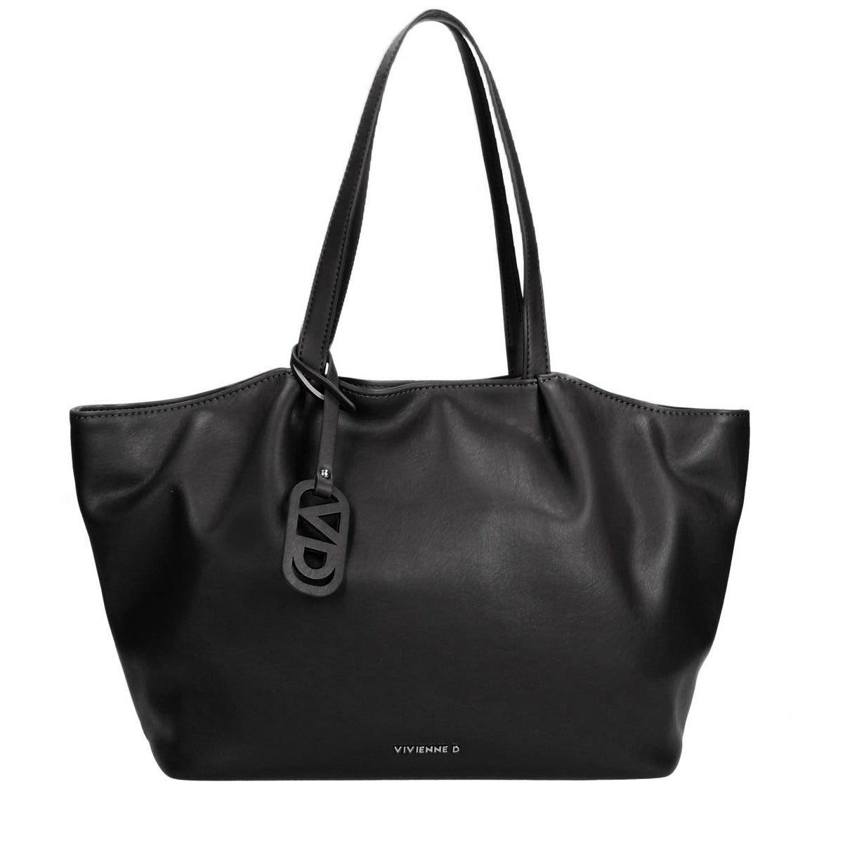 VIVIENNE D borsa shopping in ecopelle "Cynthia" Nero VDA001.NERO