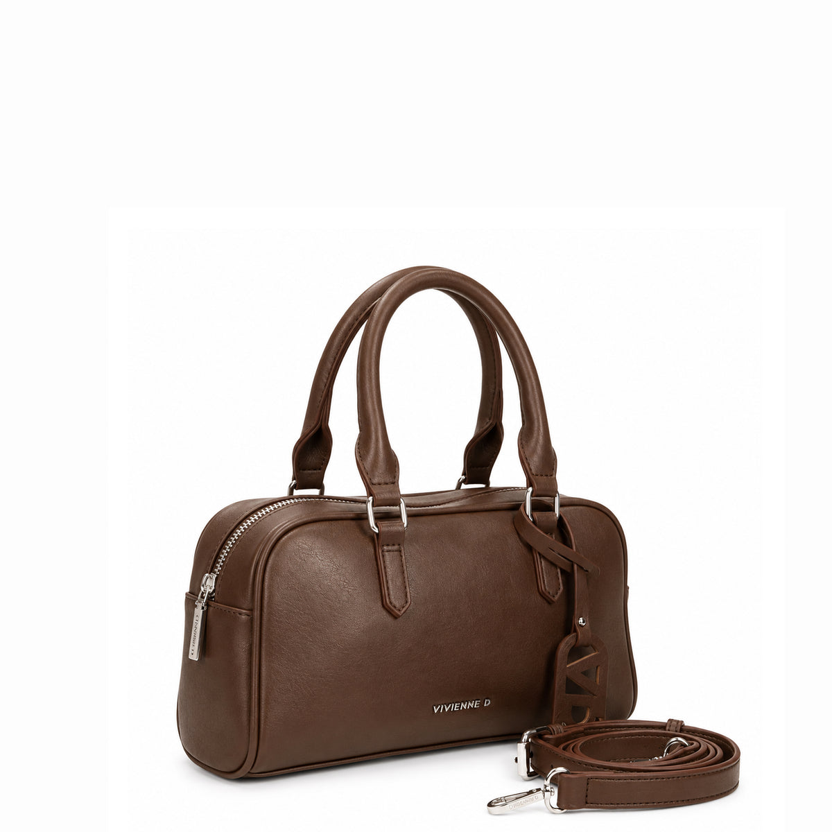 VIVIENNE D borsa a mano in ecopelle "Hanna" Marrone VDA004.TMORO