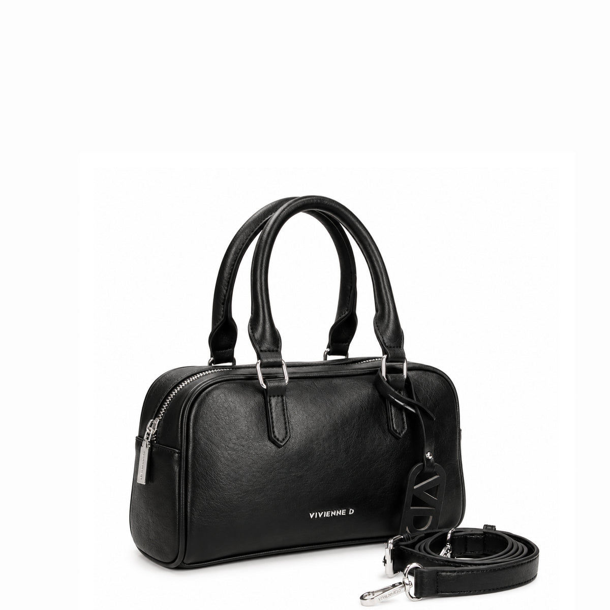 VIVIENNE D borsa a mano in ecopelle "Hanna" Nero VDA004.NERO