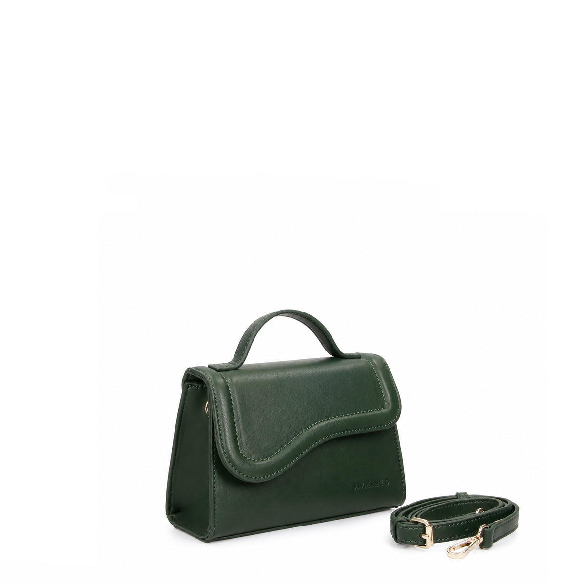 VIVIENNE D borsa a mano in ecopelle "Olivia" Verde VFA001.VERDE