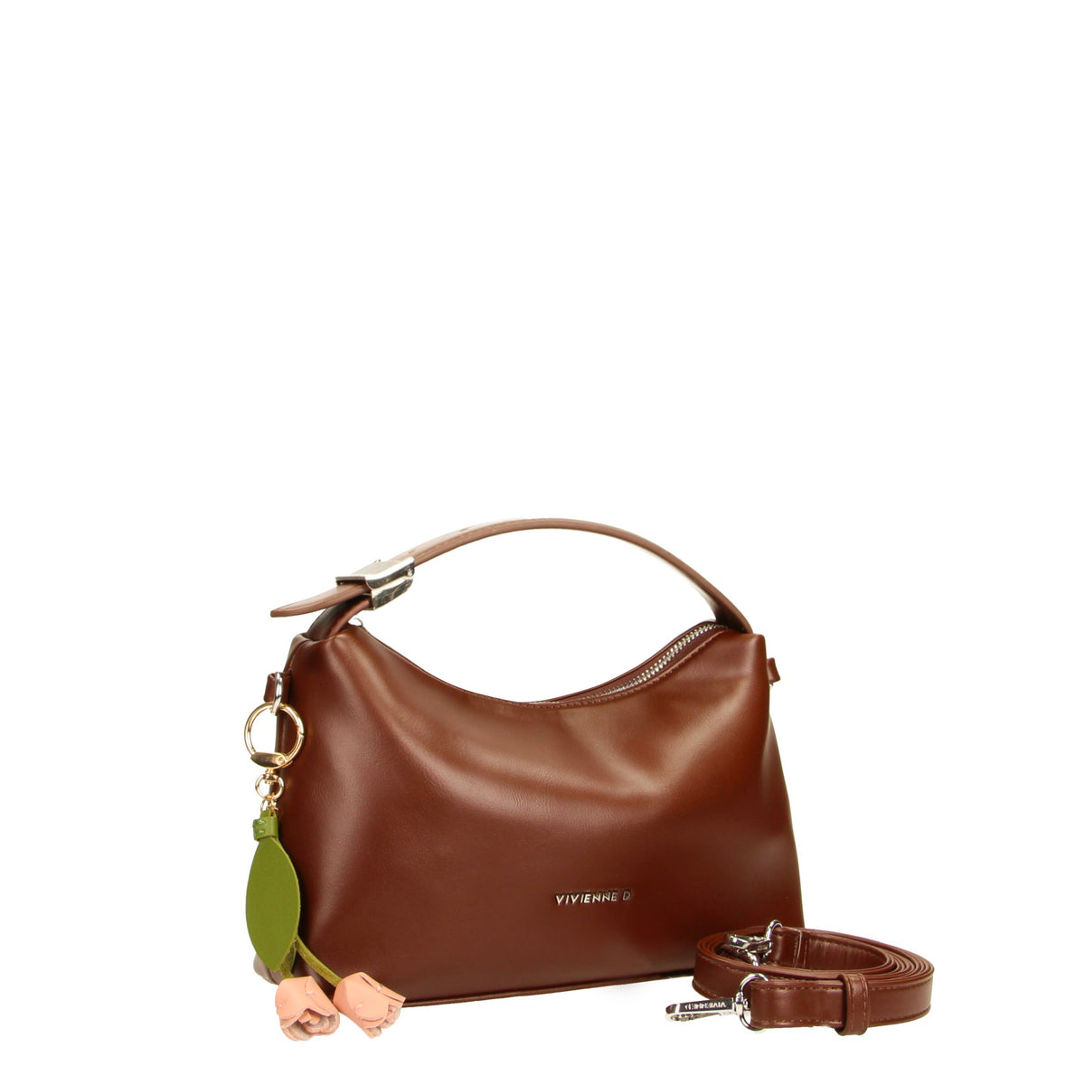 VIVIENNE D borsa a mano in ecopelle "Brenda" Marrone VIV002.TMORO