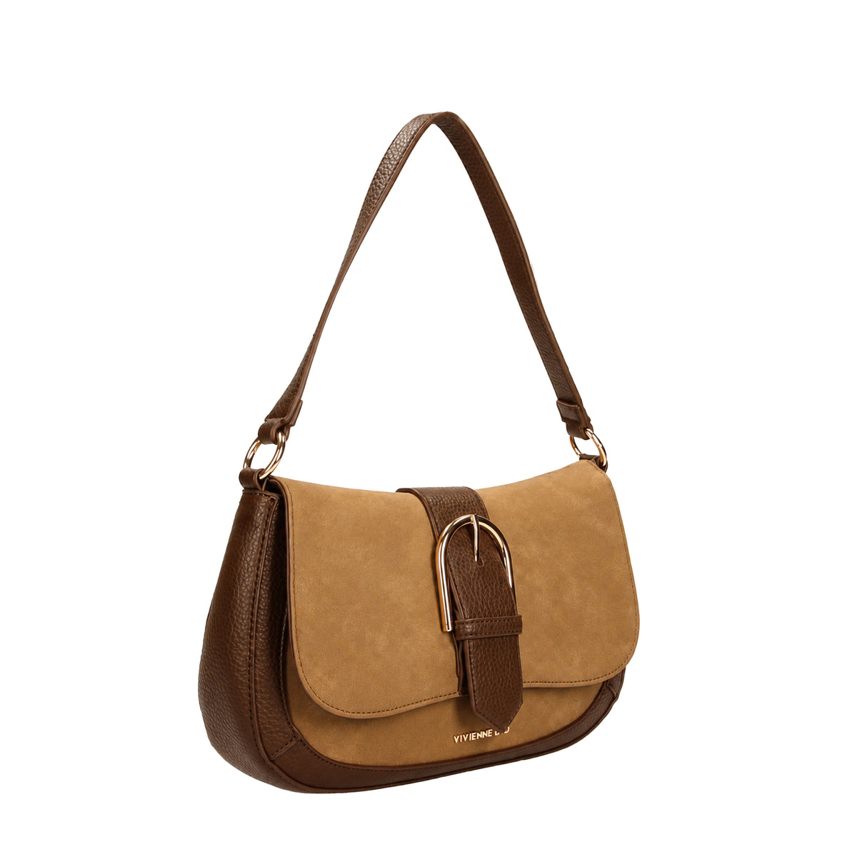 VIVIENNE D borsa a spalla in ecopelle "Lisa" Cuoio VMO004.CAMEL