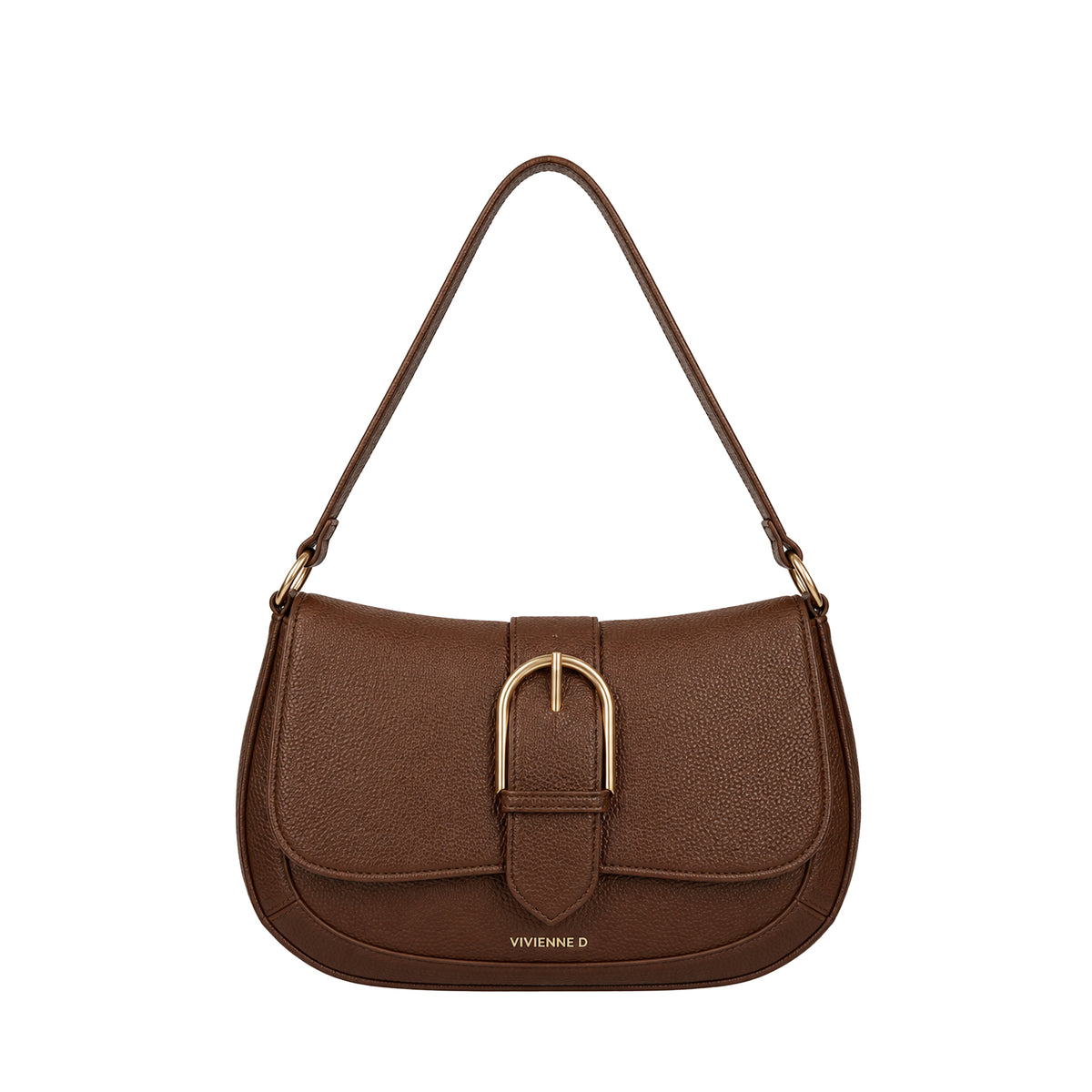 VIVIENNE D borsa a spalla in ecopelle "Lisa" Marrone VMO004.TMORO