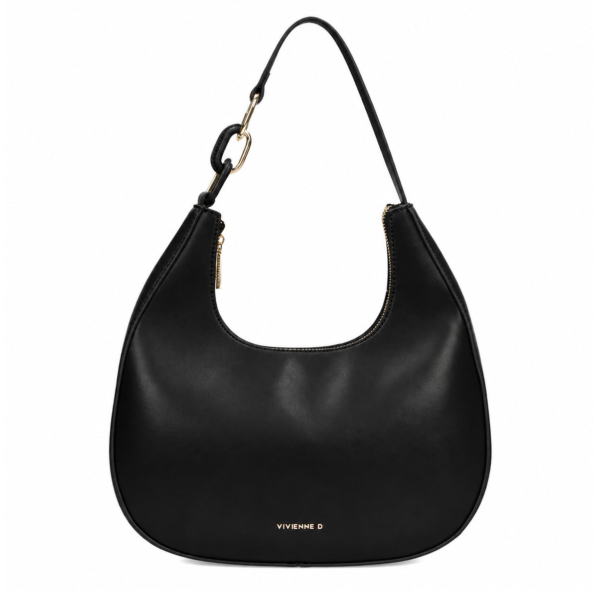 VIVIENNE D borsa a spalla in ecopelle "Gaia" Nero VRI001.NERO