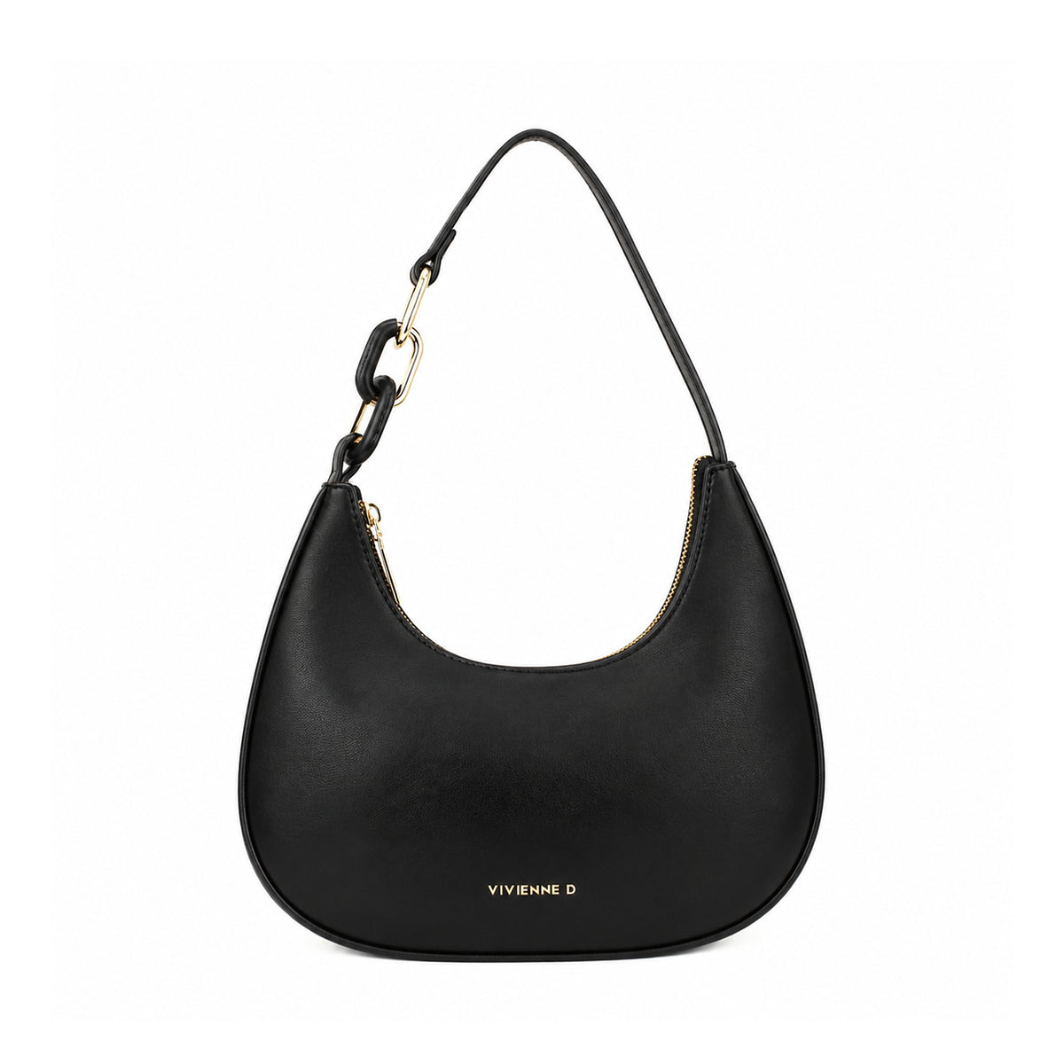 VIVIENNE D borsa a spalla in ecopelle "Grace" Nero VRI002.NERO