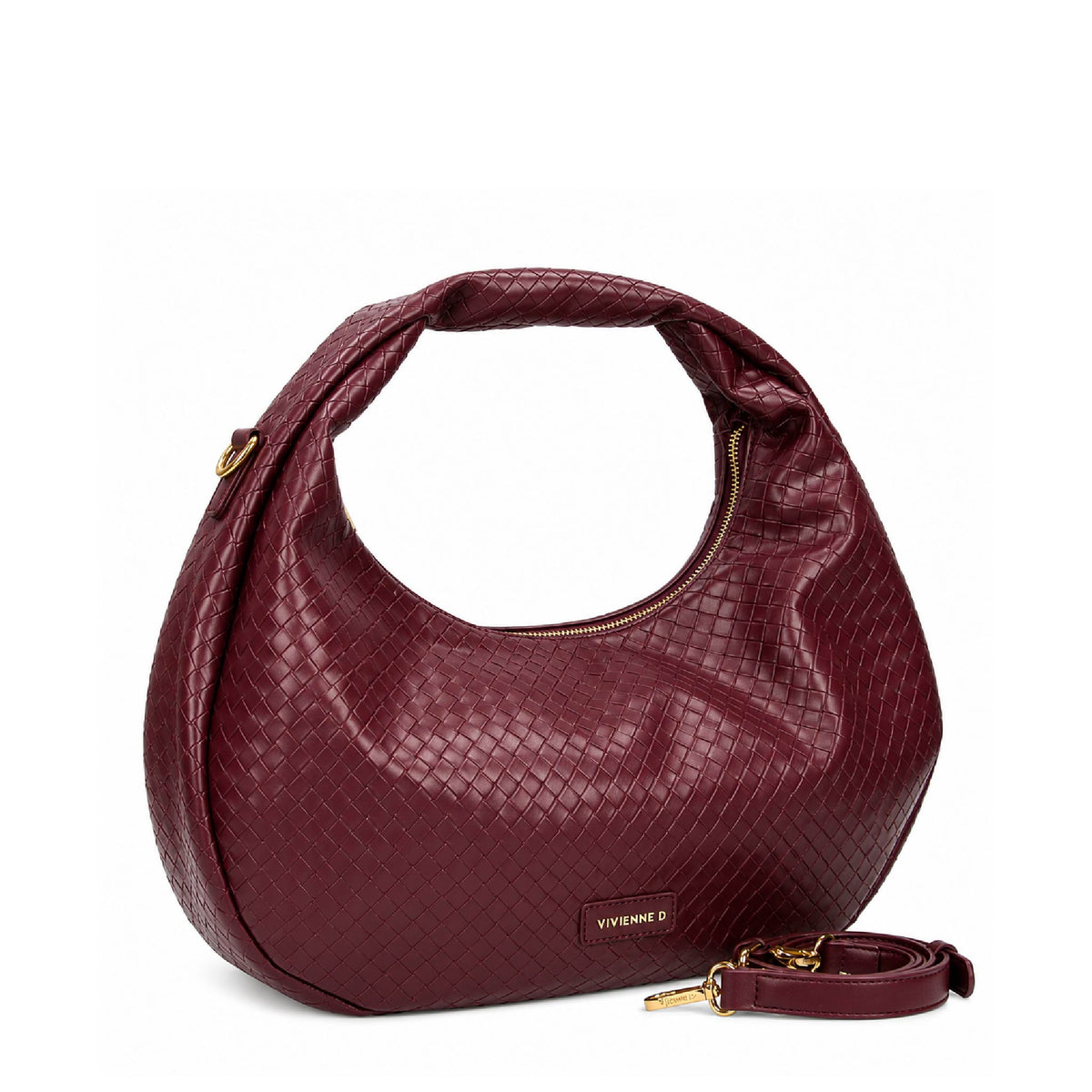VIVIENNE D borsa a spalla in ecopelle "Julia" Bordeaux VTW002.BORDEAUX