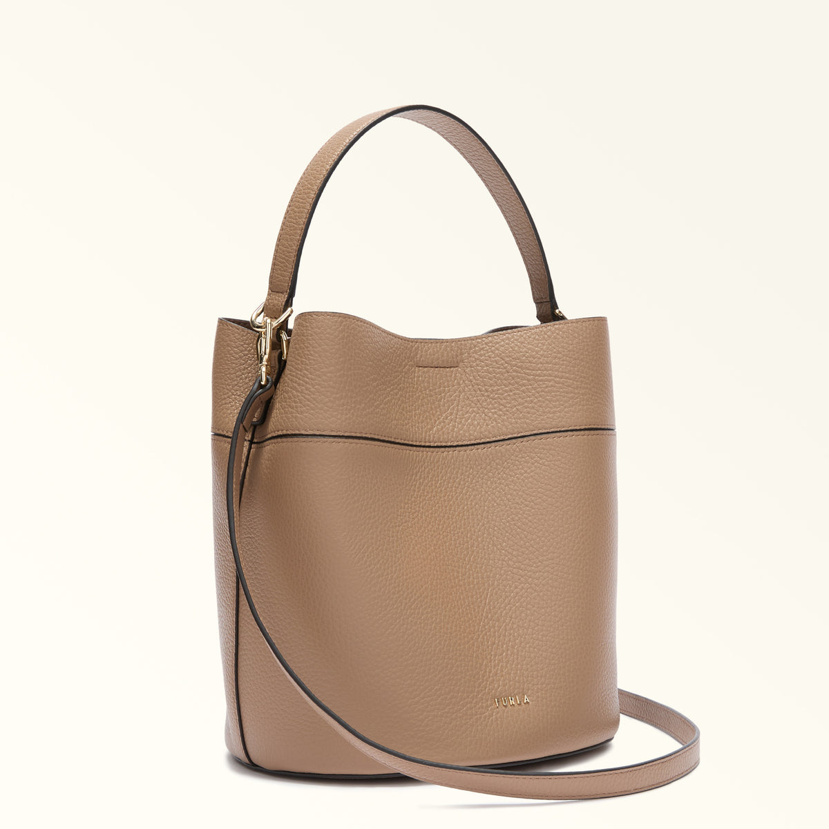 Furla borsa secchiello in pelle "Amelia" Beige WB01953.4489S TOFFEE