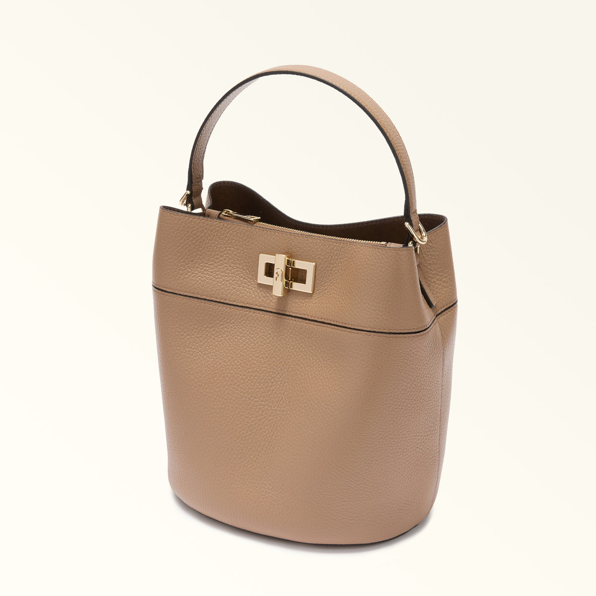 Furla borsa secchiello in pelle "Amelia" Beige WB01953.4489S TOFFEE