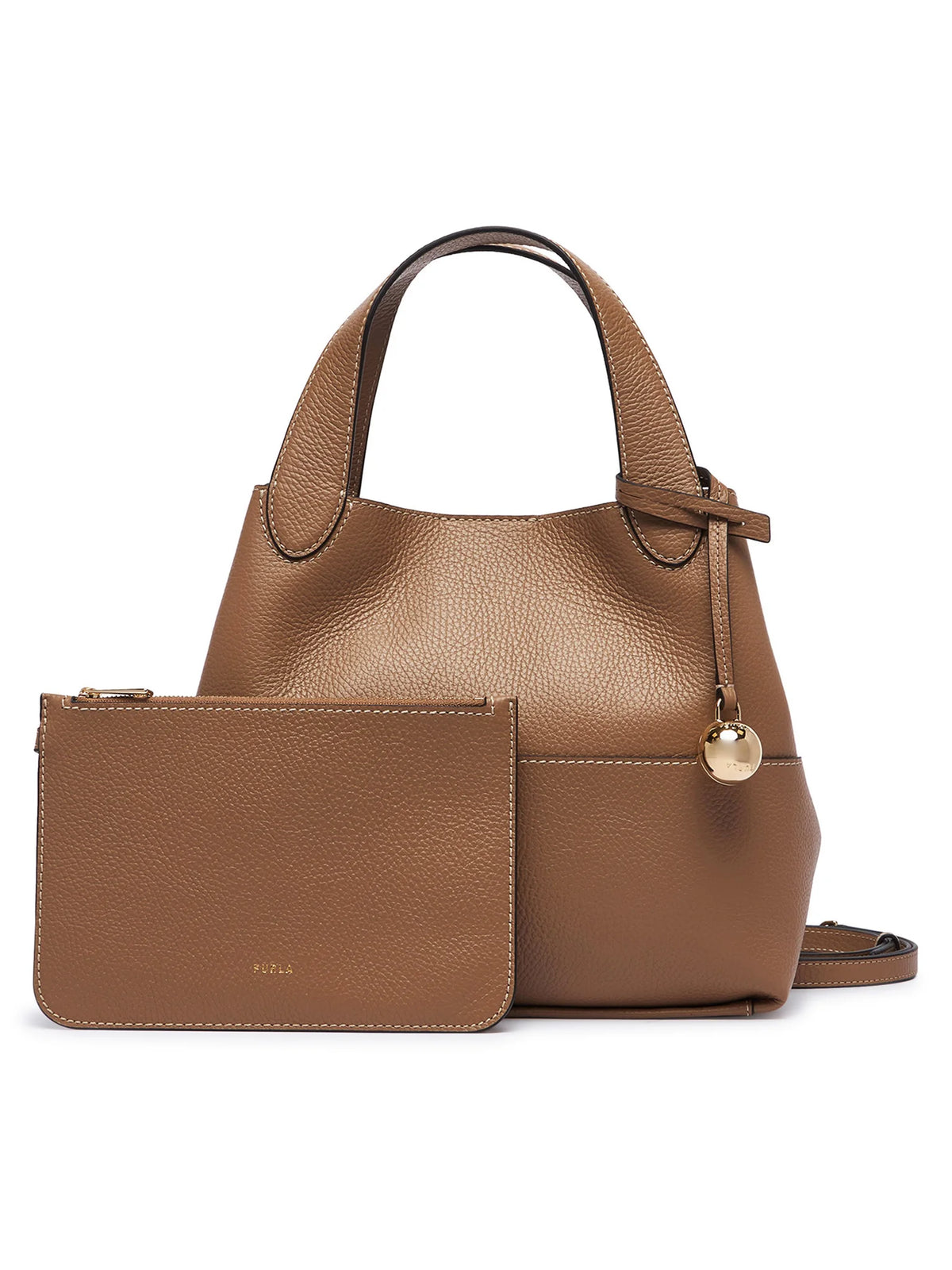 Furla borsa a mano in pelle "Primrose" Cuoio WB02225.4489 TOFFEE