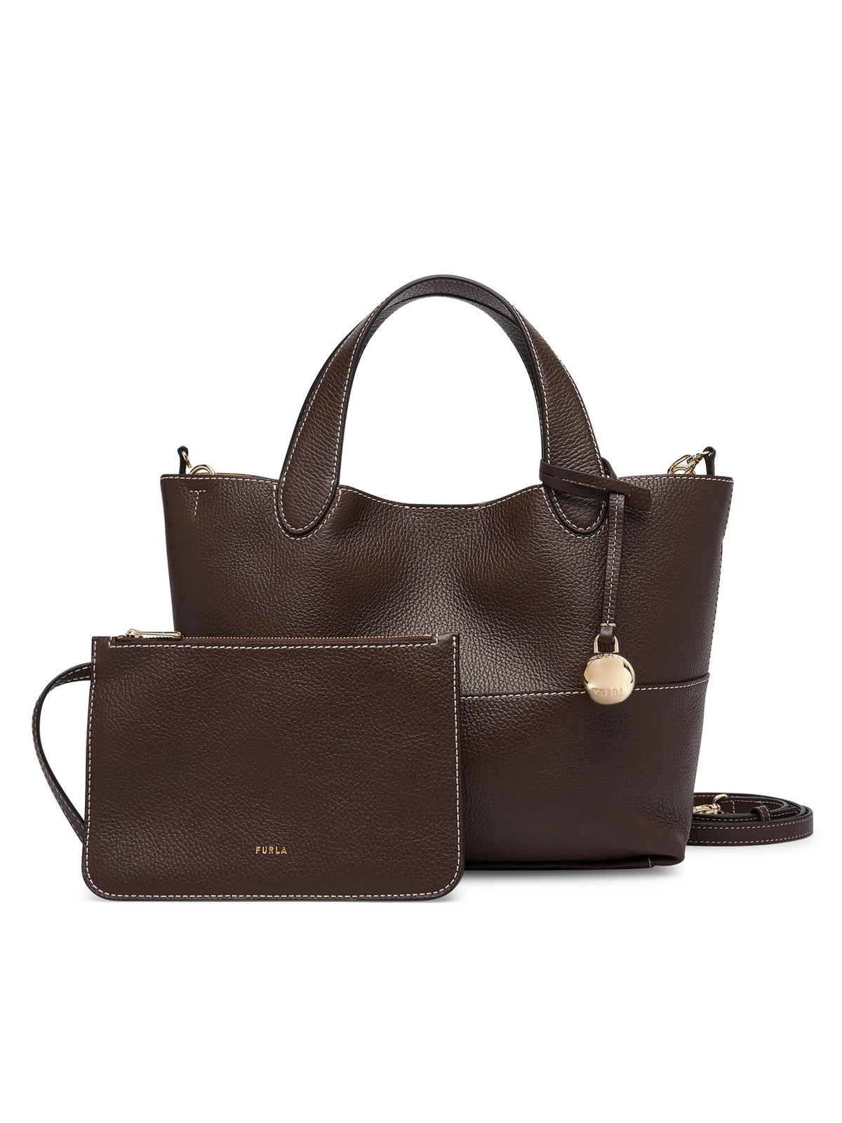 Furla borsa a mano in pelle "Primrose" Marrone WB02225.5518S CIOCCOLATO