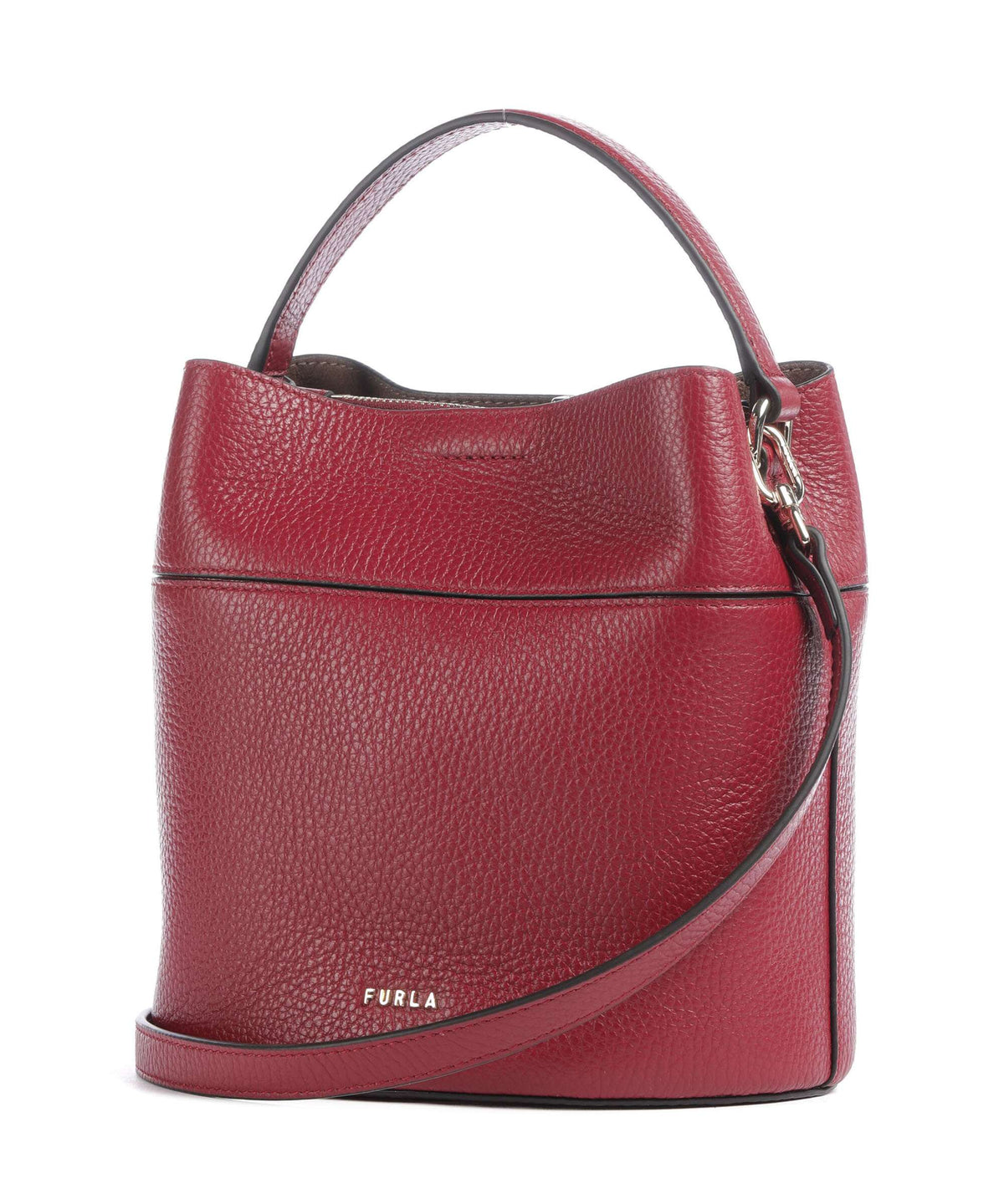 Furla borsa secchiello in pelle "Amelia" Bordeaux WE00879.CGQ00 CILIEGIA